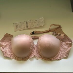 Victorias Secret Bra Nude Strapless or not NWT 36DD with Tags